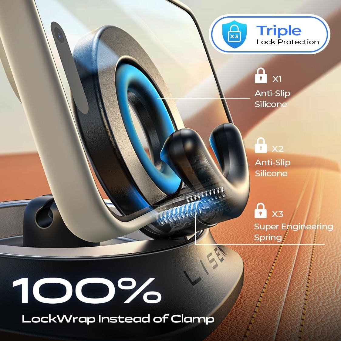 NeoGrip™ Non-Slip Dashboard Phone Holder