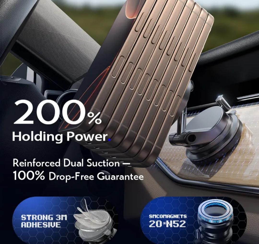 NeoMag™ Vacuum Car Mount (MagSafe Compatible)